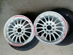 送料込み 軽量 希少 SSR CP-F 7.5J PCD114.3 スプリントハート CP-F インテグラ カプチーノ コルトラリーアート DC2 4穴 2本セット