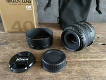 【送料無料・美品】Nikon（ニコン）単焦点マイクロレンズ AF-S DX Micro NIKKOR 40mm f/2.8G　■レンズ保護フイルターのおまけ付き_画像7