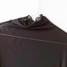 ハイネック シアー メロウ フリル シースルー 黒 XL ( LL ) 重ね着 ブラック 透け感 薄手 タートルネック 人気 可愛い 韓国 インナー_画像6
