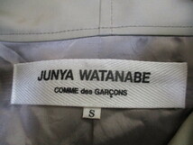 ジュンヤワタナベ　JUNYA WATANABE COMME des GARCONS　再構築　ケープ　ポンチョ　トレンチコート S　ベージュ_画像3