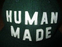 HUMAN MADE ヒューマンメイド 22AW 6 PANEL WOOL CAP ロゴ　ワッペン　ウール　キャップ　グリーン_画像2