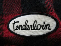 テンダーロイン TENDERLOIN バッファロー　チェック　本店限定　サークル　ロゴ　ワッペン　ジャケット　赤 S_画像3