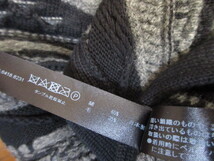 wjk beat knit cardigan powder ジャガード　カーディガン　L_画像6