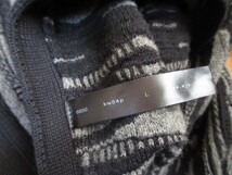 wjk beat knit cardigan powder ジャガード　カーディガン　L_画像5