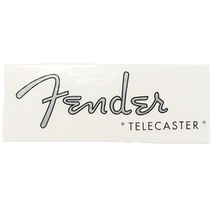 Fender Telecaster スパロゴ 修理用水貼りデカール「シルバー」