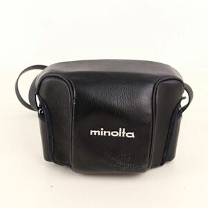 ミノルタ フィルムカメラ HI-MATIC SD ブラックボディ ケース付 動作未確認 ジャンク レトロ コンパクトカメラ Minolta