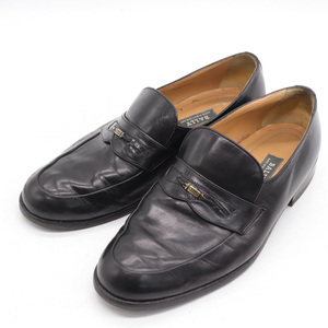 バリー コインローファー レザー スイス製 ブランド ビジネスシューズ 革靴 黒 メンズ 6 1/2 Eサイズ ブラック BALLY