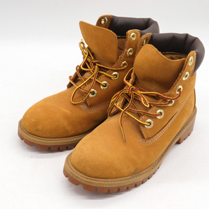 ティンバーランド ブーツ 6インチ プレミアム12909 ブランド シューズ 靴 キッズ レディース 22.5cmサイズ ブラウン Timberland