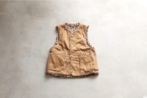 【未使用品・定価37,800円】Engineered Garments (エンジニアードガーメンツ)　“Over Vest cotton hb twill ”（サイズS・カーキ色）