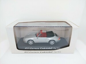 1/43 ミニチャンプス 特注 ポルシェ 911 993 カレラ カブリオレ シルバー