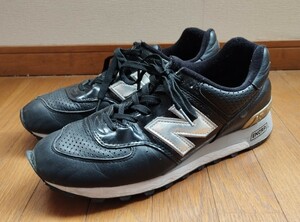 New Balance ニューバランス 576 ブラック×シルバー 27.5cm US9.5 CM576LBS ダメージあり (996 1300 1400 1500