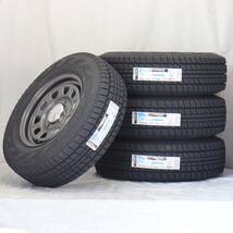 新品 デイトナ 15-6.5J＋40 6-139.7 ガンメタ スタッドレス付4本SET 195/80R15 2023年製 ハンコック RW06 ハイエース200系(W2441-3)_画像6