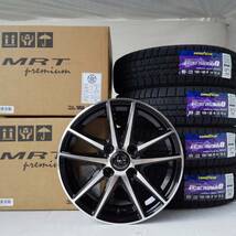 新品 14インチ Z05-BP 4.5J 4穴100 スタッドレス付4本SET 155/65R14 2023年製 グッドイヤー ICENAVI8 NBOX タント スペーシア(W2340-2)_画像1