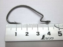 【 送料無料 】オフセットフック Offset hook 2/0 100本セット ワームフック ワーム針 サイズ9種類（#6～5/0）∩_画像3