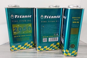 Titanic チタニック クイックコート ミネラルチタンオイル50 20W50 1L×3缶（1000ml）TG-Q50/1L 旧車ハーレーなど