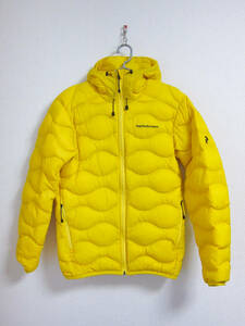 【良品】PeakPerformance ピークパフォーマンス Helium Hood Jacket 黄色 Ｓ Peak Performance ダウン Used【検索:Arc'teryx North Face】