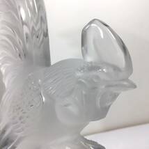 ○刻印有り LALIQUE ラリック コックナン（矮鶏） Coq Nain クリスタルガラス彫刻 鶏 置物 _画像5