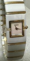 極美品 RADO ラドー ダイアスター 963.0425.3 QZ シェル文字盤 セラミック 18K/750 シェル文字盤 YG×SS レディース 腕時計_画像3