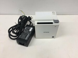 EPSON コンパクト レシートプリンター TM-m10 621(M332B )有線LAN　USB対応 純正アダプター付属（管２B1）