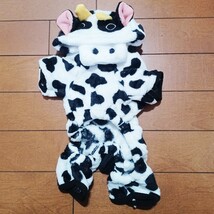 犬 ペット服 牛 ツナギ 着ぐるみ 2XL パーカー アメリカンピットブルテリア ウェルシュ コーギー 甲斐犬 紀州犬 四国犬 北海道犬 裏起毛_画像4