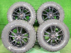 バランスOK タイヤホイールセット 4本 7分山 夏タイヤ BF Goodrich All-Terrain T/A K02 215/70R16 EUROMAGIC 16×6.5J+48 100 5H 16インチ