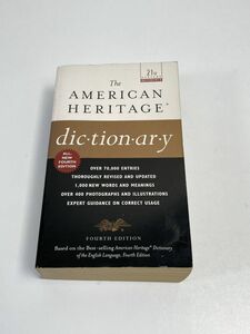 英英辞典 The American Heritage Dictionary 4th Edition　【H65824】
