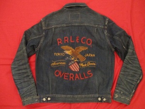 ★RRL/ダブルアールエル/DENIM　TRUCKER　JACKET　2nd/TOKYO　JAPAN刺繍/表参道・25着限定/トラッカー　ジャケット　セカンドモデル/S★