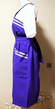 新品★JAL制服（7代目）CAエプロン／スチュワーデス／日本航空／客室乗務員／キャビンアテンダント／藤・白・Ｍ_画像3