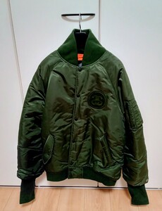  STUSSY× fragment MA-1 サイズ M35周年記念限定コラボoldNIKE ALPHA