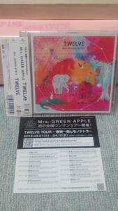 Mrs. GREEN APPLE　（ミセス） /　TWELVE　初回限定盤 (CD+CVD) 中古品！美品！