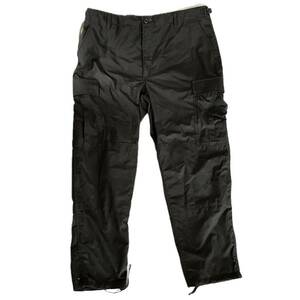 プロッパー カーゴパンツ ジップアップ ブラック Lサイズ ショートレングス Propper BDU TROUSER Cotton Ripstop Black 357