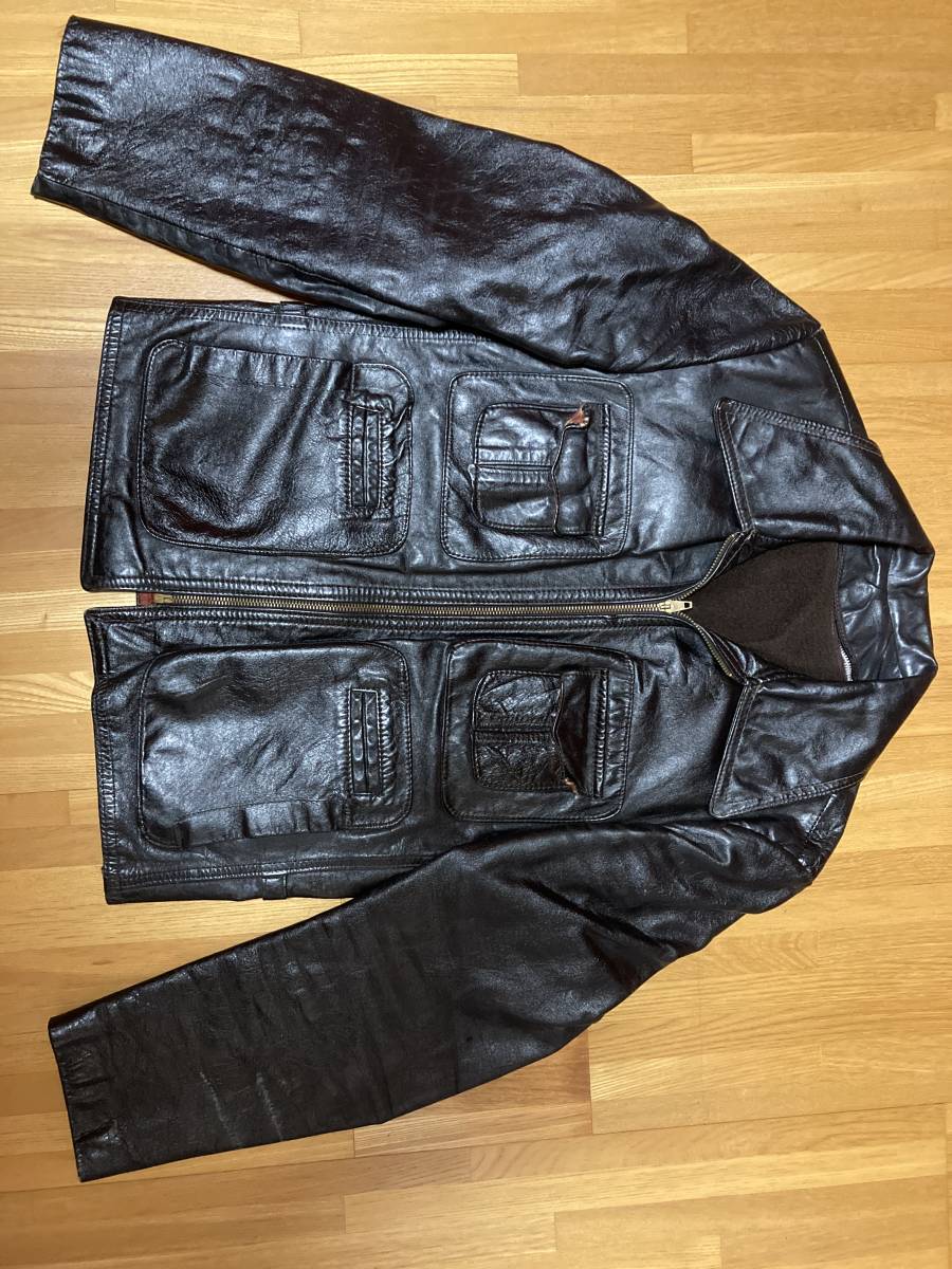 2023年最新】Yahoo!オークション -ビンテージ レザー ジャケットの中古