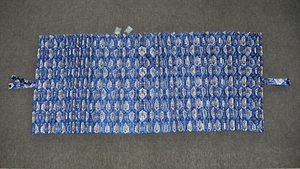  немедленная уплата временный . занавески подкладка есть новый .. синий голубой 800×2400 2 листов аккордеон плиссировать рисунок .