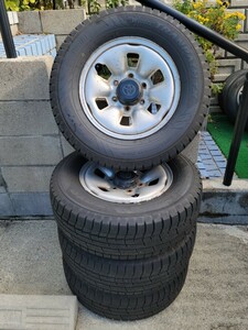 ハイエース★純正スチールホイール付スタッドレスタイヤ★215/70R15 TOYOトーヨー ９分山以上 4本共イボあり 2022年製造バリ溝★４本セット