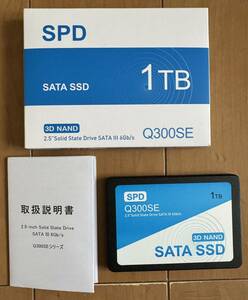 SPDの2.５インチ SATA SSD(1TB)です。　使用時間極小 その2