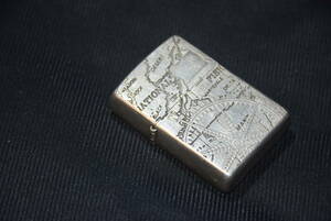 地図　Pattern(模様)付き　　ZIPPO ジッポライター　　2001　　　　（7）