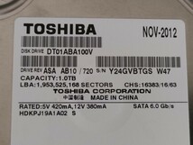 TOSHIBA 3.5 SATA6.0 Gb/s 1.0TB 【内蔵型HDD】_画像3