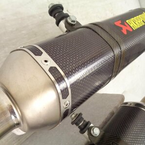 YZF-R1 14B 09-14 akrapovic アクラポビッチ ヘクサゴナル カーボン スリップオン サイレンサー マフラー チタンエキパイ 良品【D550】の画像6