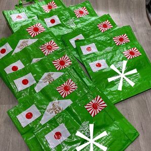 送料無料 エコバッグやその他の代用に‥。ビニールバッグ10枚 緑色 バイクパーツ入れなどに