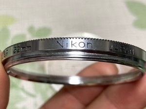 nikon 52mm L39 銀枠フィルター 48mm用？ケースおまけつき　日本工学　ニコンF