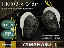 LED エアロ ウインカー YZF-R1 FZ-1 YZF-R6 XJR スモーク 2個 ミニ ヤマハ 12V カウル 埋込型 幅4cm×高さ2.5cm×奥行2cm_画像1