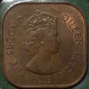 (C-552) 英領・マラヤ・ボルネオ　1セント銅貨　1961年