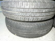 [159] 13インチ スチールホイール 4穴 4本セット 13×4.0B PCD100 タイヤ 145/80R13 ワゴンR MH23S 外し_画像6