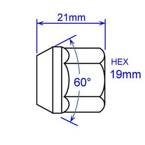 ホイール ナット,ラグナット,M12x1.5,貫通ナット/ハマー,H3,キャデラック,ブロアム,DTS,STS,ドゥビル,CTS,SRX,タンドラ,セコイヤ,タコマの画像3