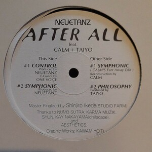 NEUETANZ FEAT. CALM + TAIYO / AFTER ALL /90'S JAPANESE CLUB MUSIC,FUTURE JAZZ,エスノ,NUMB SUTRA,ISANOID