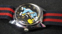 ☆SEIKO セイコー【TOM and JERRY】トムとジェリー 5000-7060 ブラック文字盤 メンズ 手巻き腕時計 動作品☆訳アリ_画像7