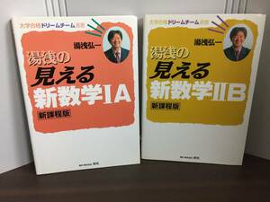 湯浅の見える 新 数学I・A 　＆　湯浅の見える新数学IIB　新課程版　2冊セット　DB23