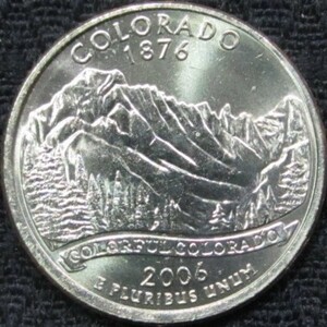 アメリカ 25セント硬貨 コロラド(2006P)（未使用）