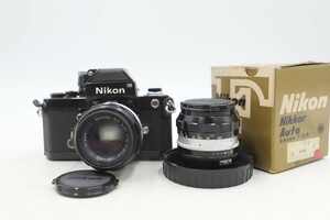 Nikon F2 ニコン 一眼レフカメラ フォトミックファインダー / NIKKOR-S・C Auto 1:1.4 f=50mm / NIKKOR-N・C Auto 1:2.8 f=24mm 付(A1246)