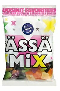 Fazer ss Mix 180ｇ　ファッツェル アッサ ミックス フルーツグミ＆サルミアッキ 180g ×１袋 フィンランドのお菓子です 送料無料